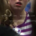 Purple And White Striped T-Shirt